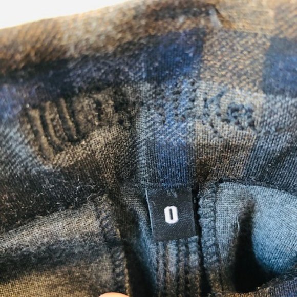 KUT Diana Skinny Stretch Plaid Pants Autumn Colors Sz 0 - Picture 6 of 10